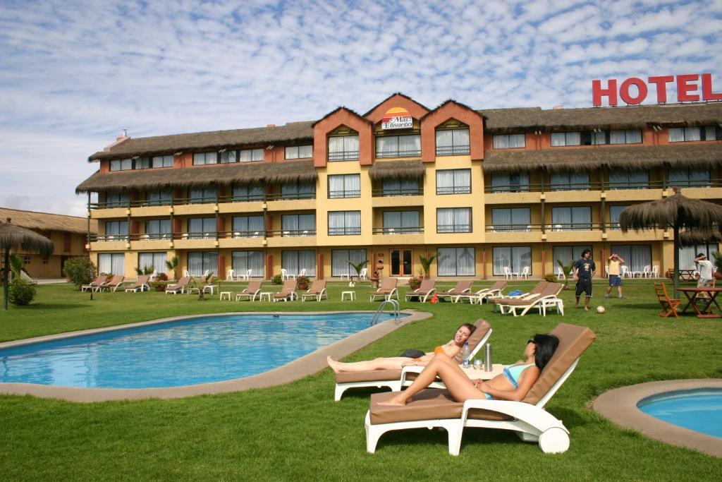 Hotel Y Cabanas Mar De Ensueno La Serena Exterior foto